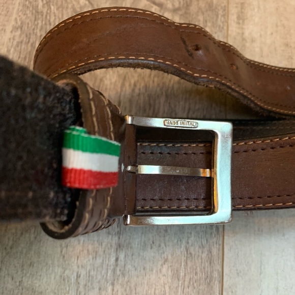 Palpo Italian genuine leather belt brown - Picture 2 of 8
